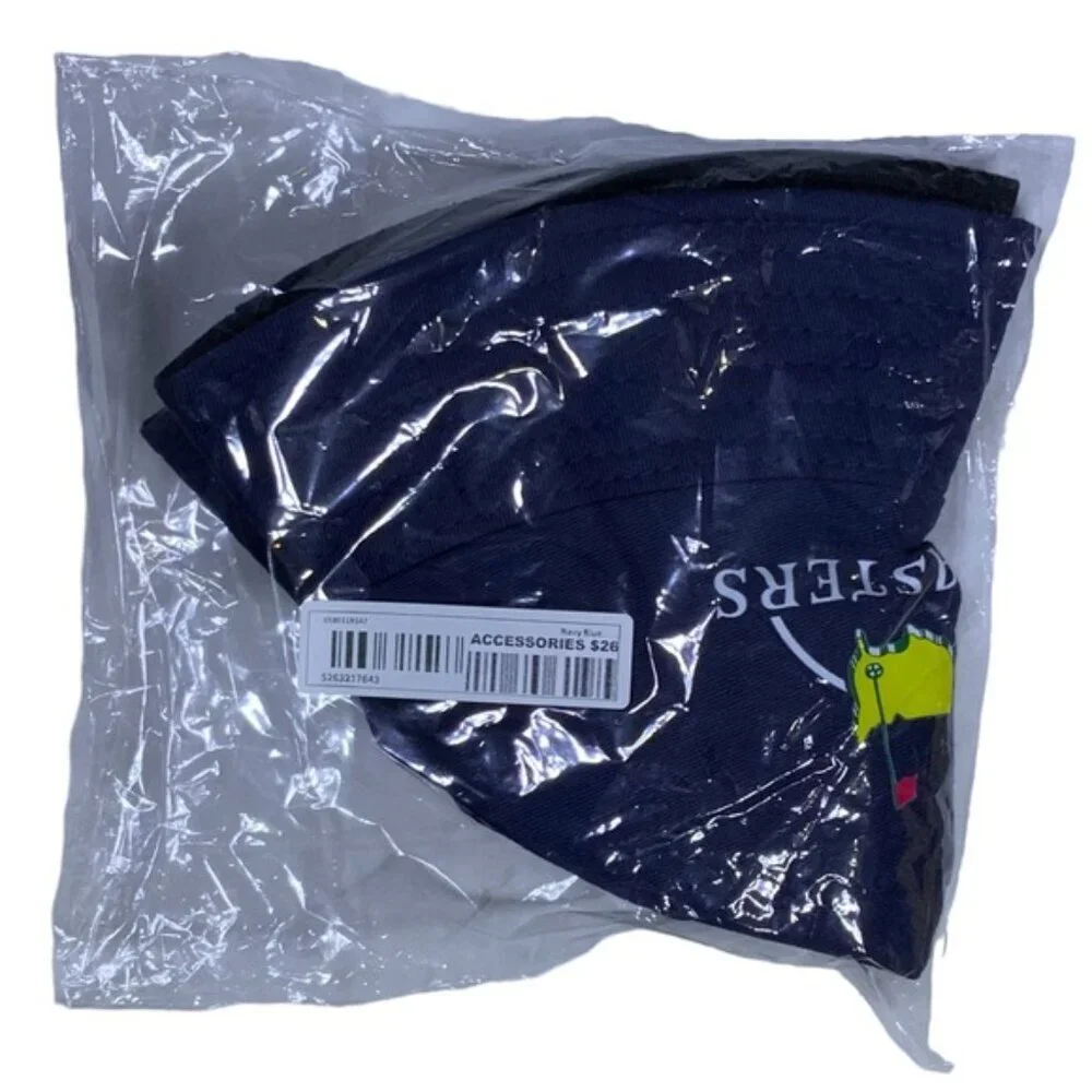 Reversible Masters Print Bucket Hat Sun Protective Cotton BL Fisherman Cap Blue - Picture 7 of 15